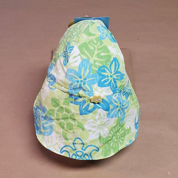 I Play Sun Protection Hat 9-18 Months Green - Picture 2 of 10